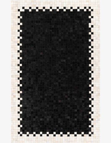 4' 11 x 7' 10 Cowhide Stocks Rug