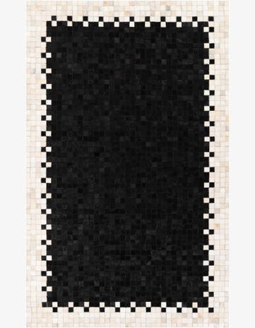 4' 11 x 7' 10 Cowhide Stocks Rug