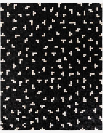 7' 11 x 9' 10 Cowhide Stocks Rug