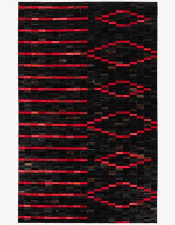 5' x 7' 11 Cowhide Stocks Rug