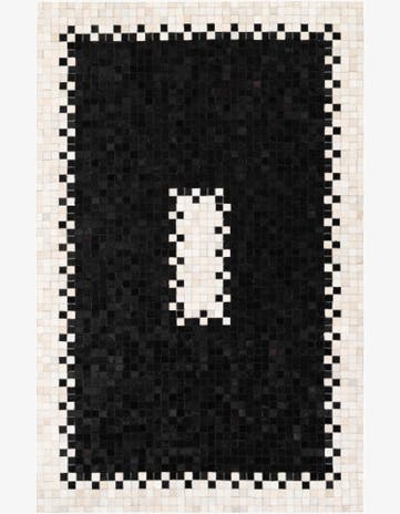 5' 2 x 8' 1 Cowhide Stocks Rug