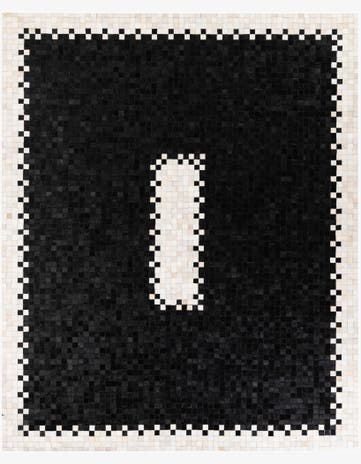 8' 1 x 10' Cowhide Stocks Rug