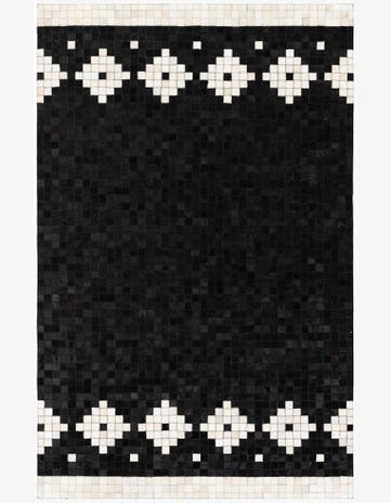 5' 1 x 7' 11 Cowhide Stocks Rug