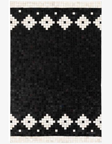 5' 2 x 8' 1 Cowhide Stocks Rug