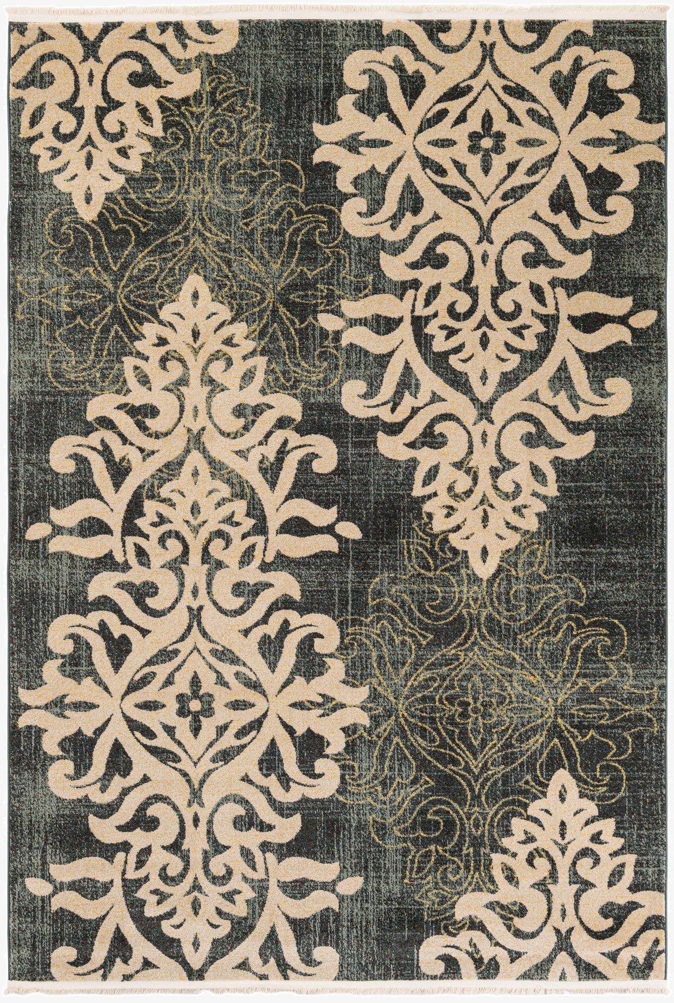 6' x 9' Damask Rug
