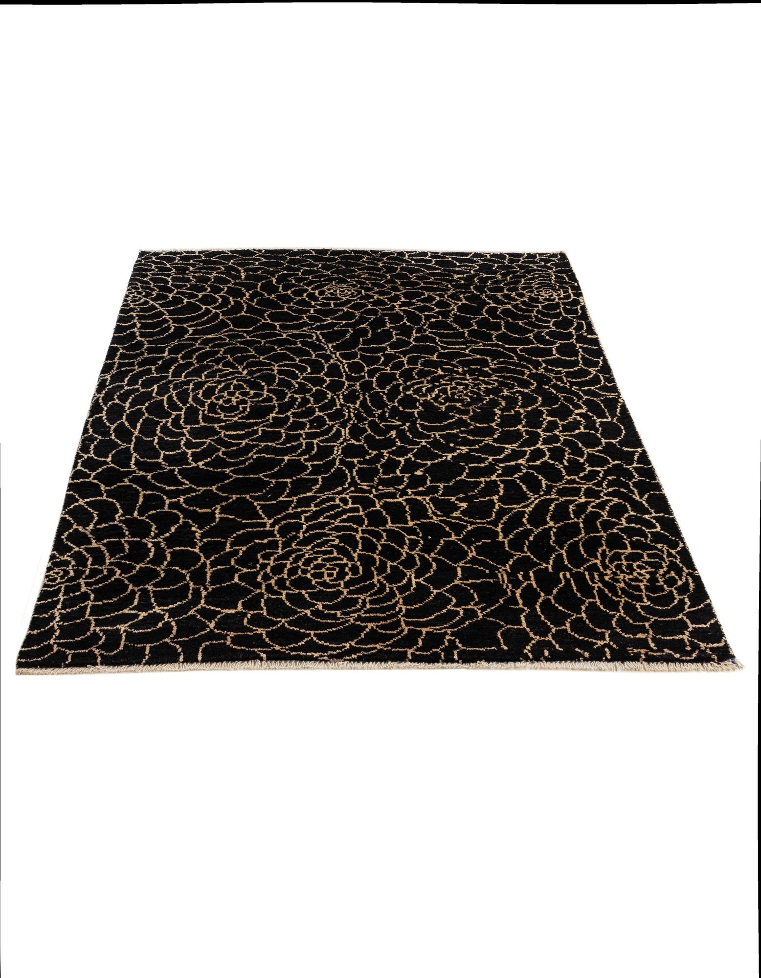 5' 8 x 8' 1 Hand Knotted Darya Wool Rug