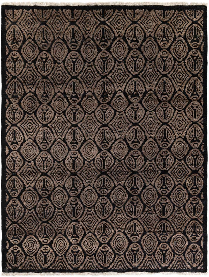 Detail image of 8' 2 x 10' 6 Hand Knotted Darya Wool Rug