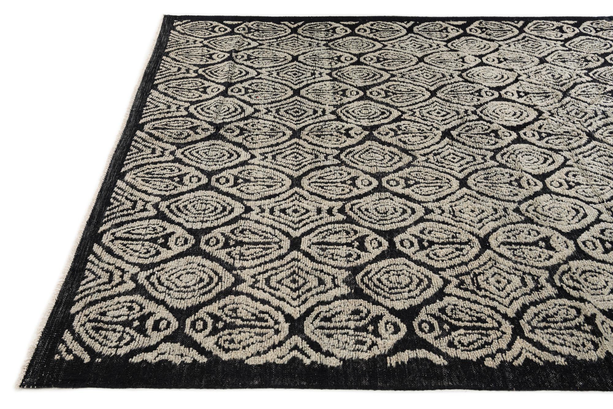 8' 10 x 10' 6 Hand Knotted Darya Wool Rug