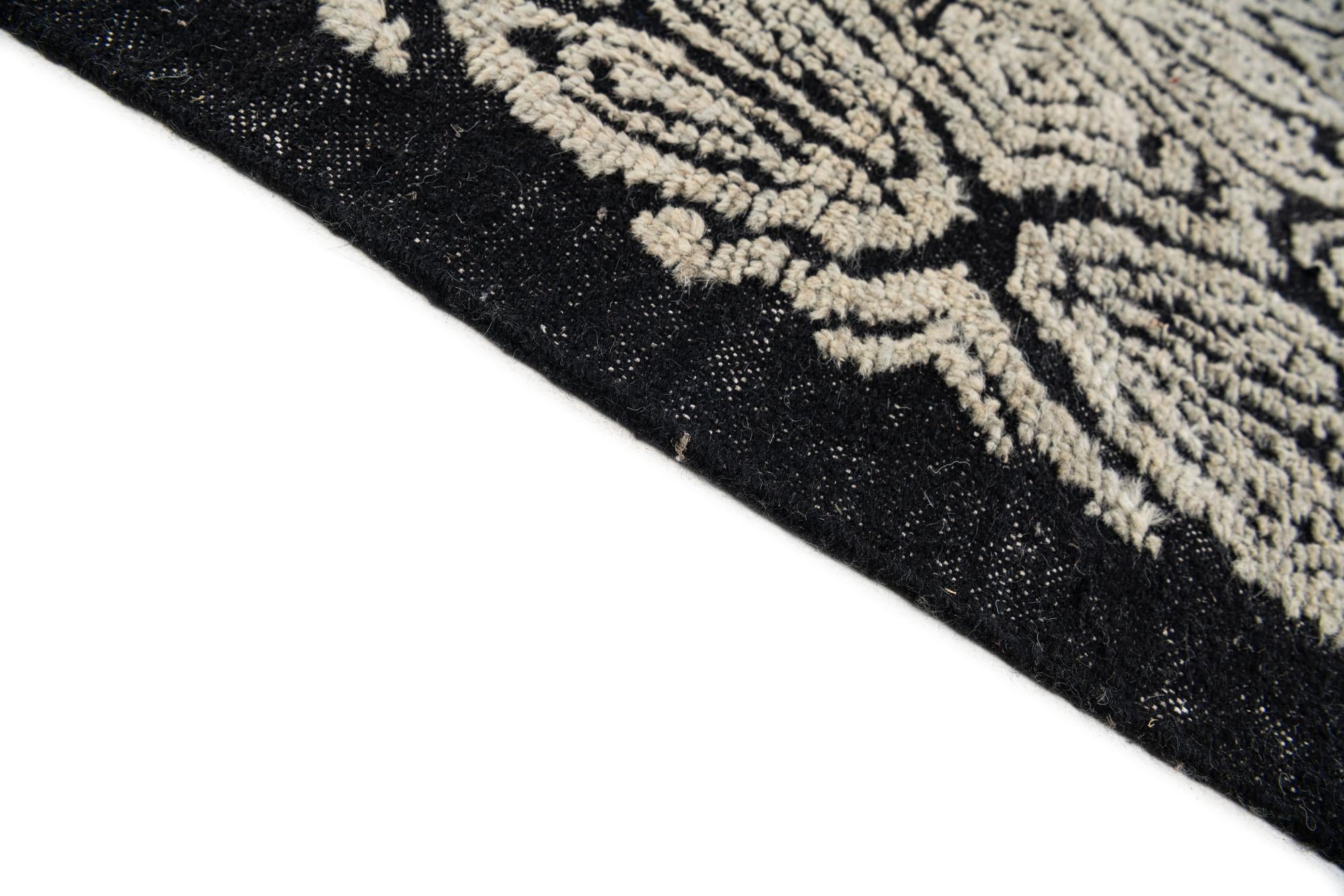 8' 10 x 10' 6 Hand Knotted Darya Wool Rug
