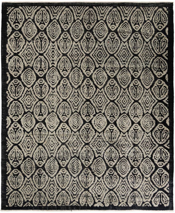 Detail image of 8' 10 x 10' 6 Hand Knotted Darya Wool Rug