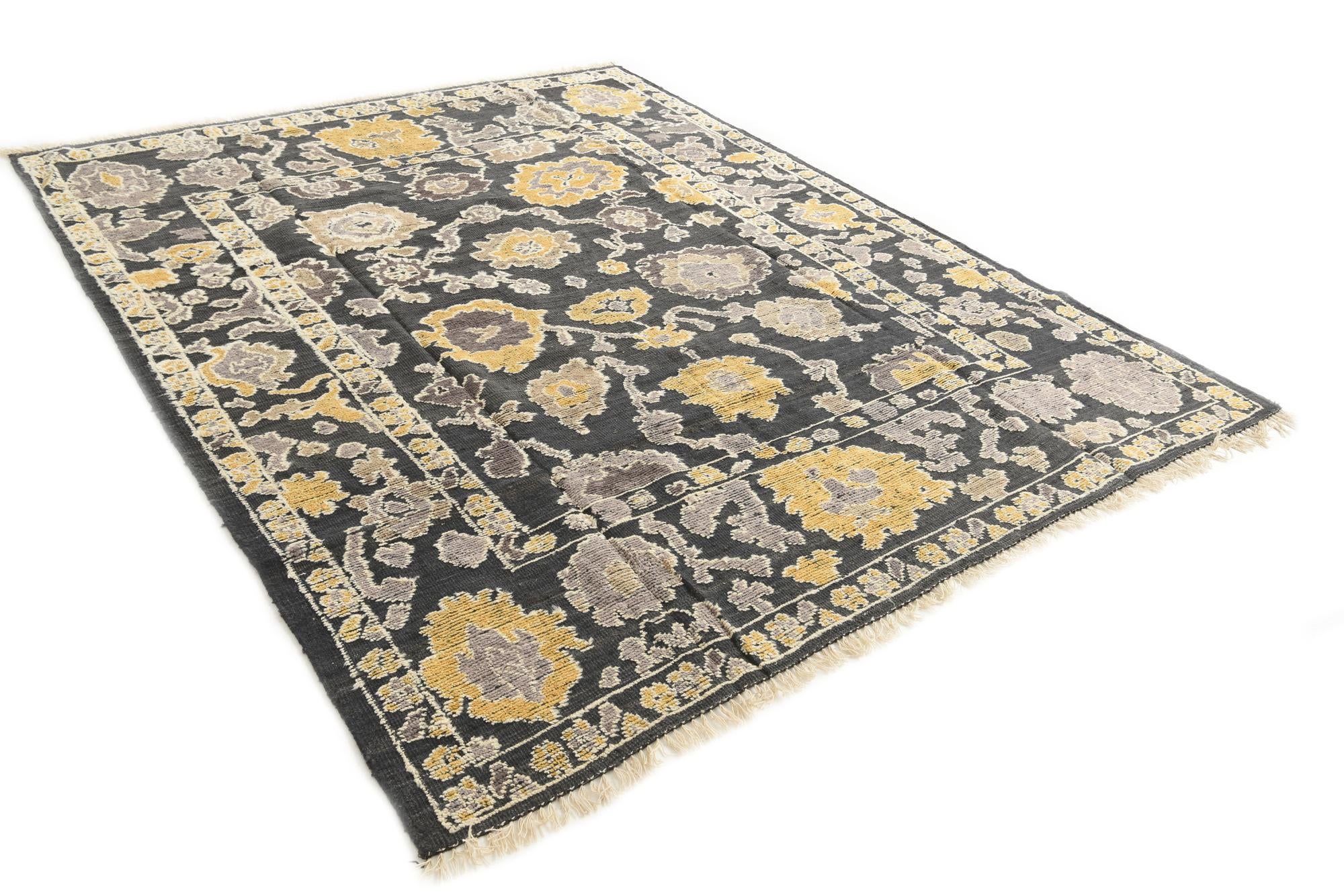 8' x 10' 3 Hand Knotted Darya Wool Rug