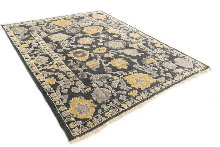 8' x 10' 3 Hand Knotted Darya Wool Rug