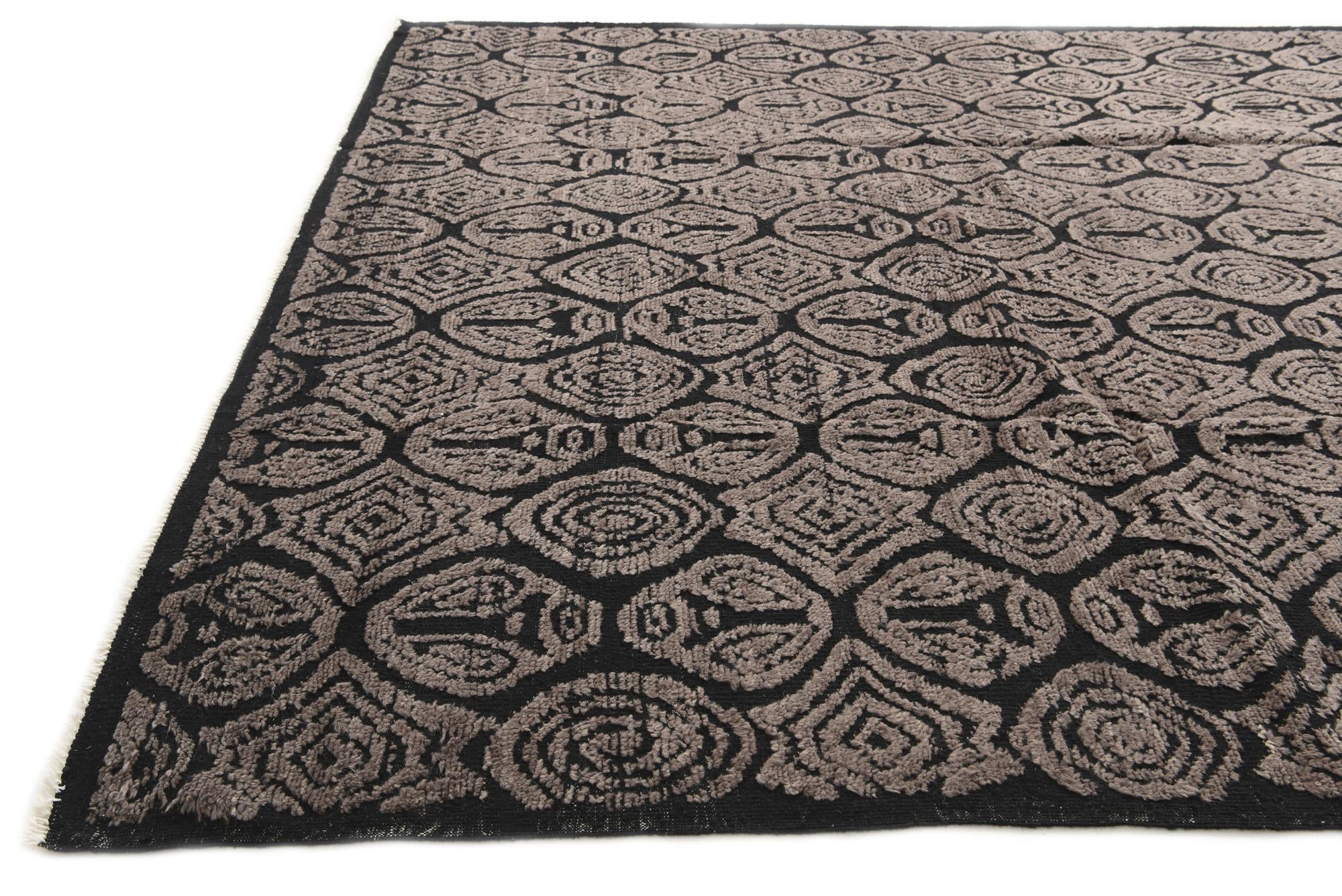 9' 6 x 13' 6 Hand Knotted Darya Wool Rug