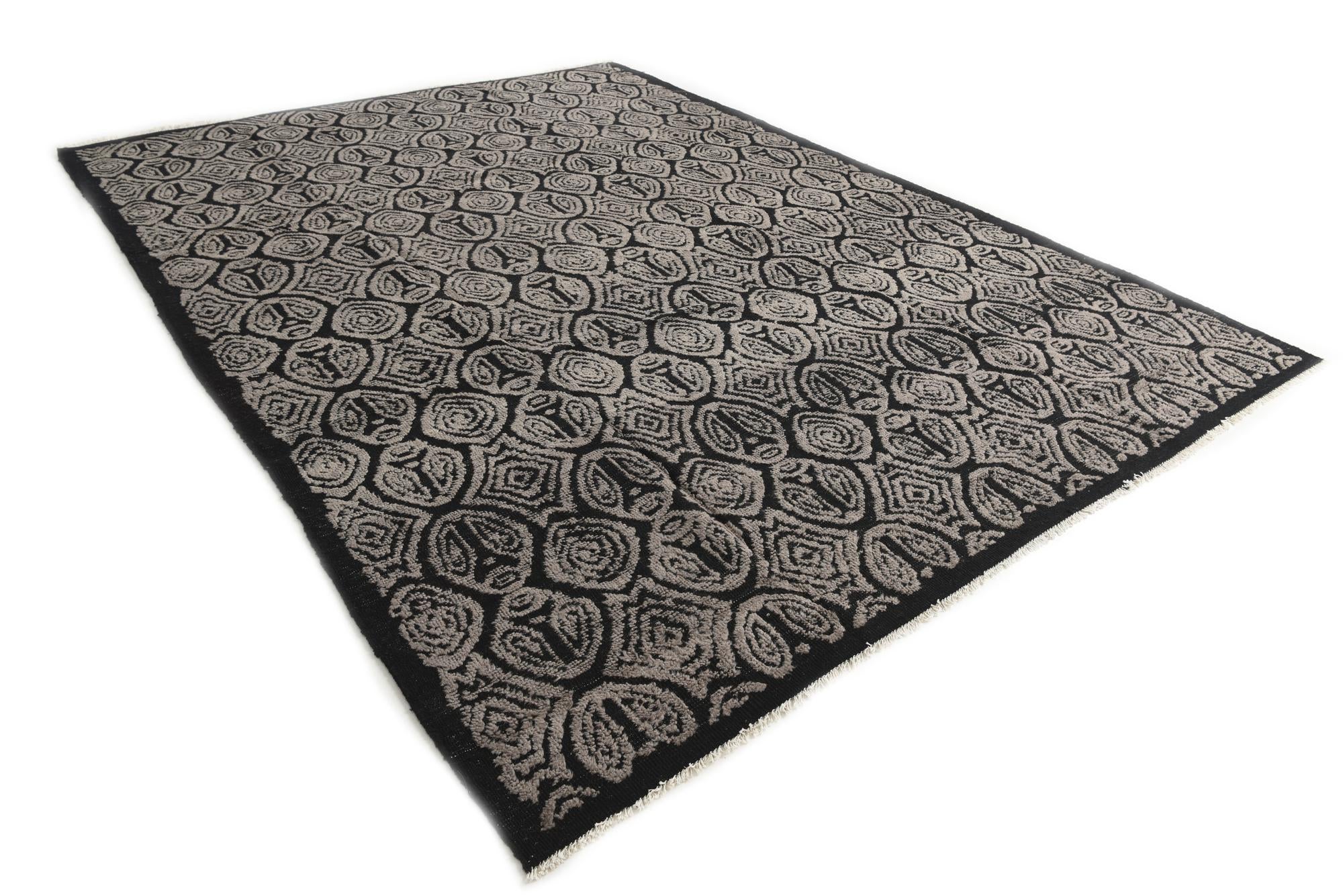 9' 1 x 12' 4 Hand Knotted Darya Wool Rug
