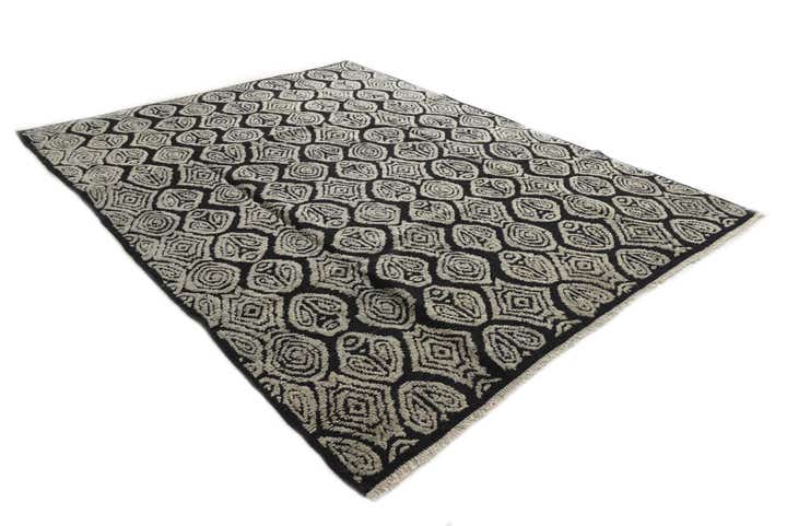 8' x 10' 2 Hand Knotted Darya Wool Rug