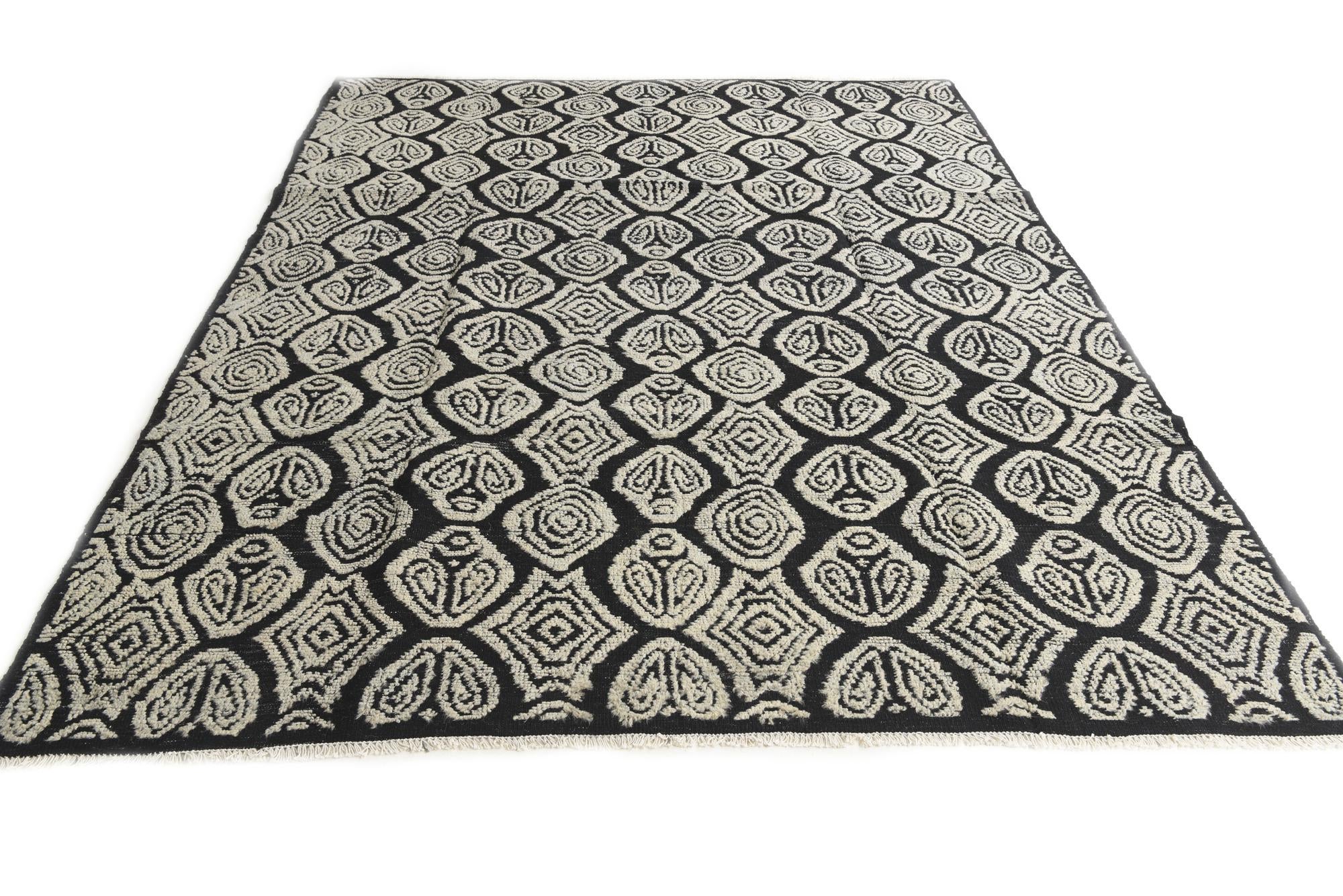 8' x 10' 2 Hand Knotted Darya Wool Rug