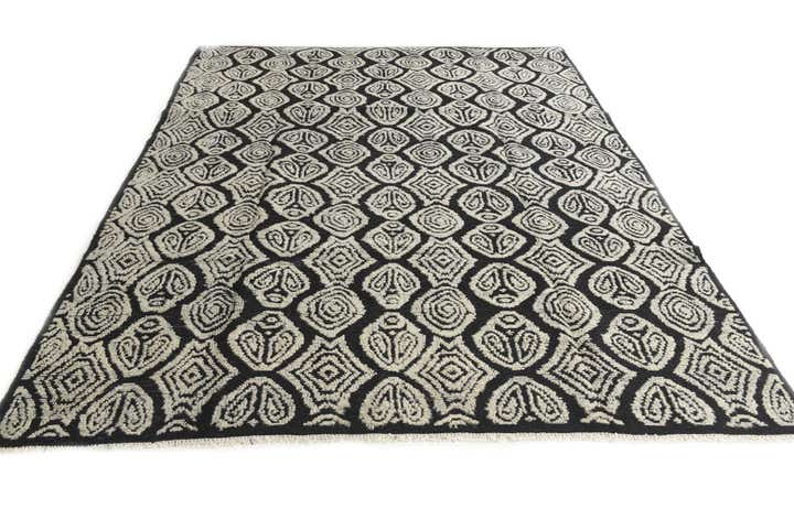 8' x 10' 2 Hand Knotted Darya Wool Rug