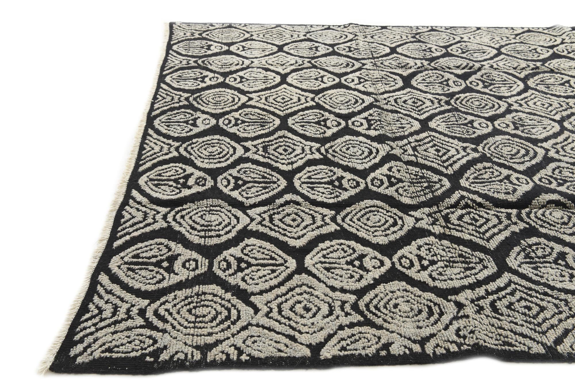 8' x 10' 2 Hand Knotted Darya Wool Rug