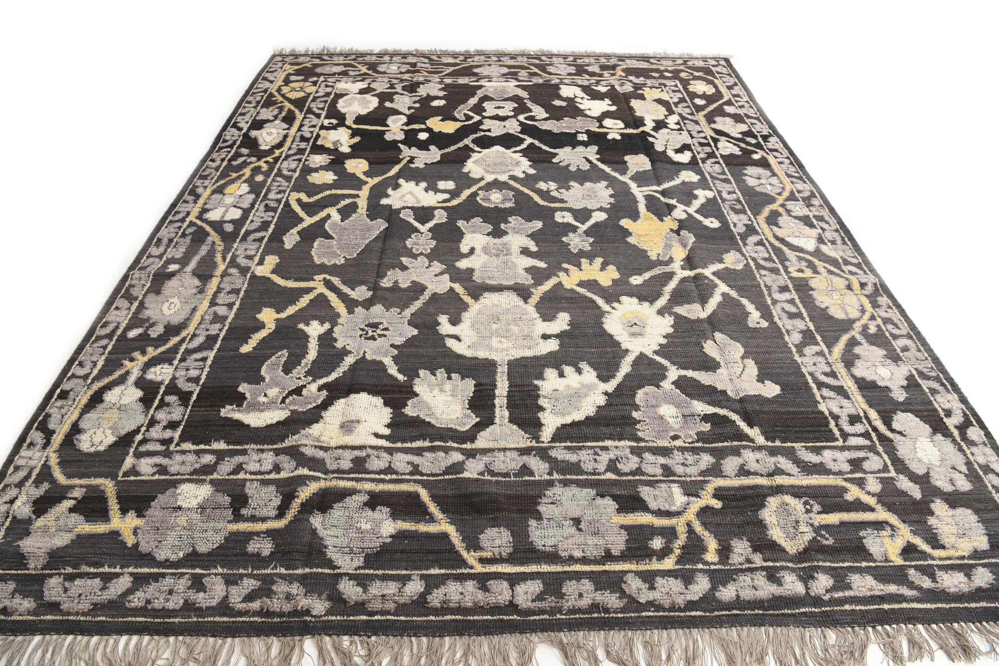 9' 1 x 12' Hand Knotted Darya Wool Rug