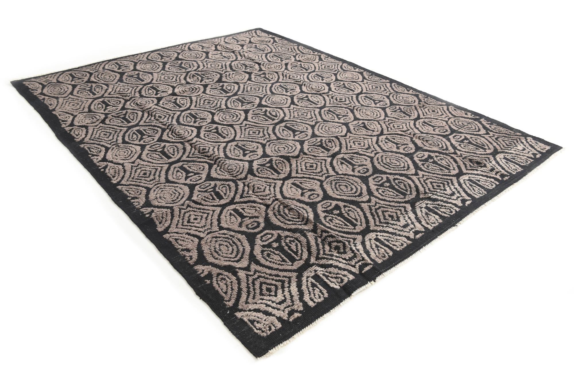 8' x 10' 2 Hand Knotted Darya Wool Rug