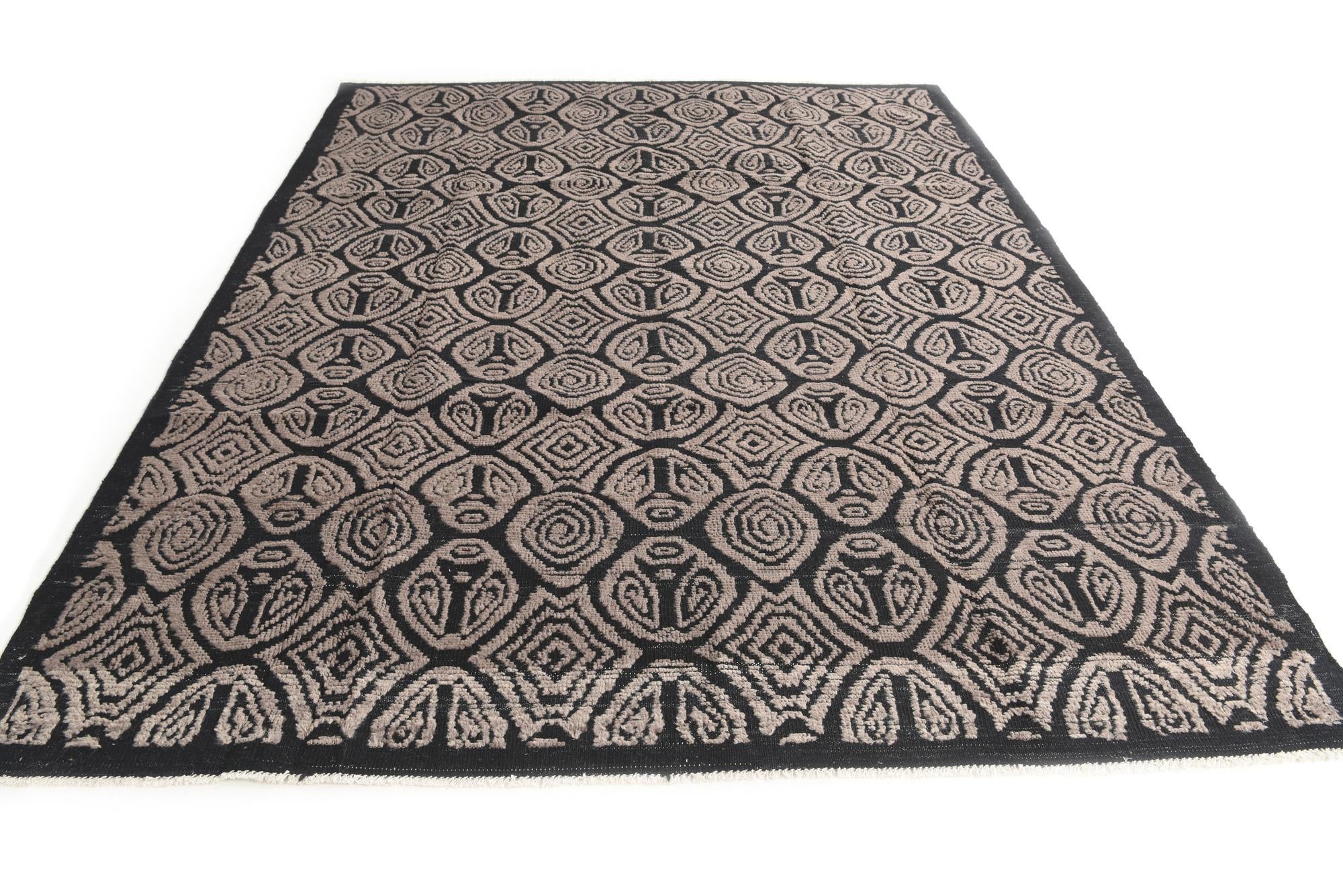 8' x 10' 2 Hand Knotted Darya Wool Rug