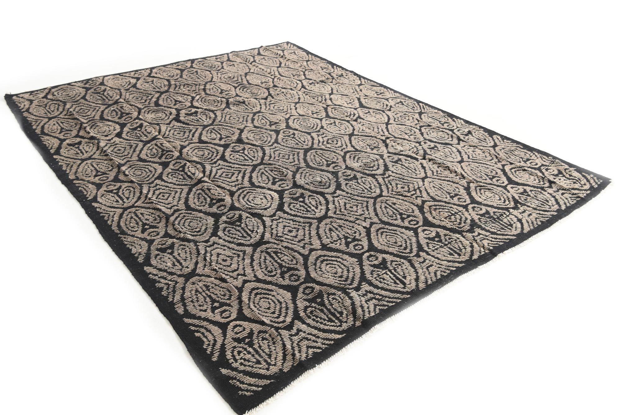 8' x 10' 3 Hand Knotted Darya Wool Rug