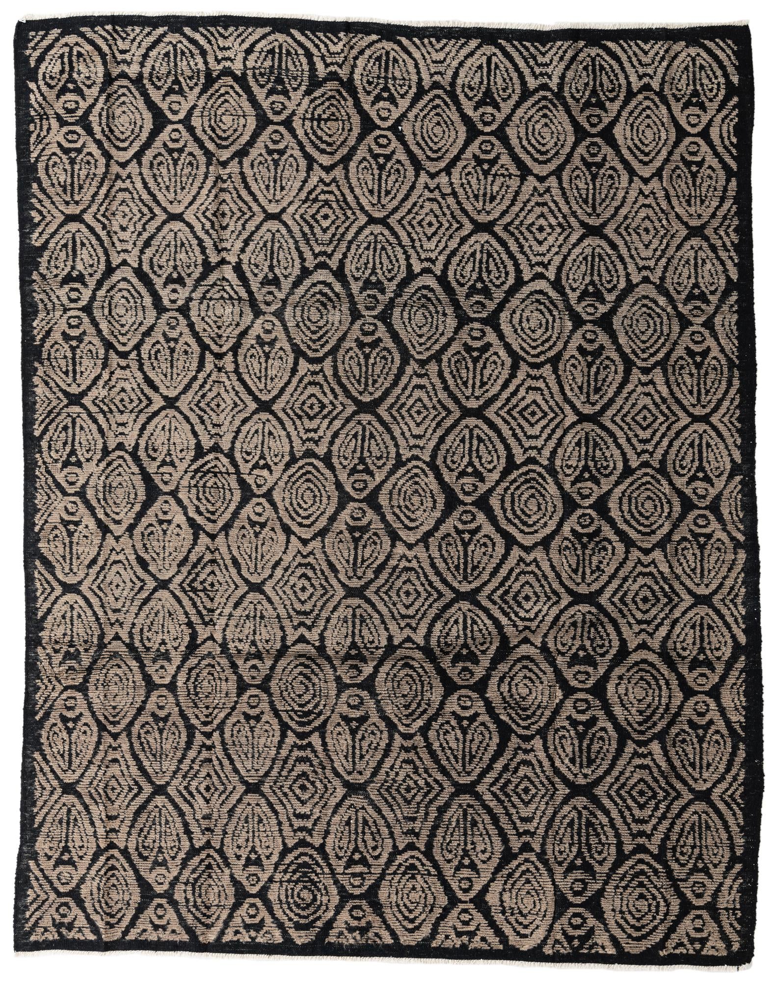 8' x 10' 3 Hand Knotted Darya Wool Rug