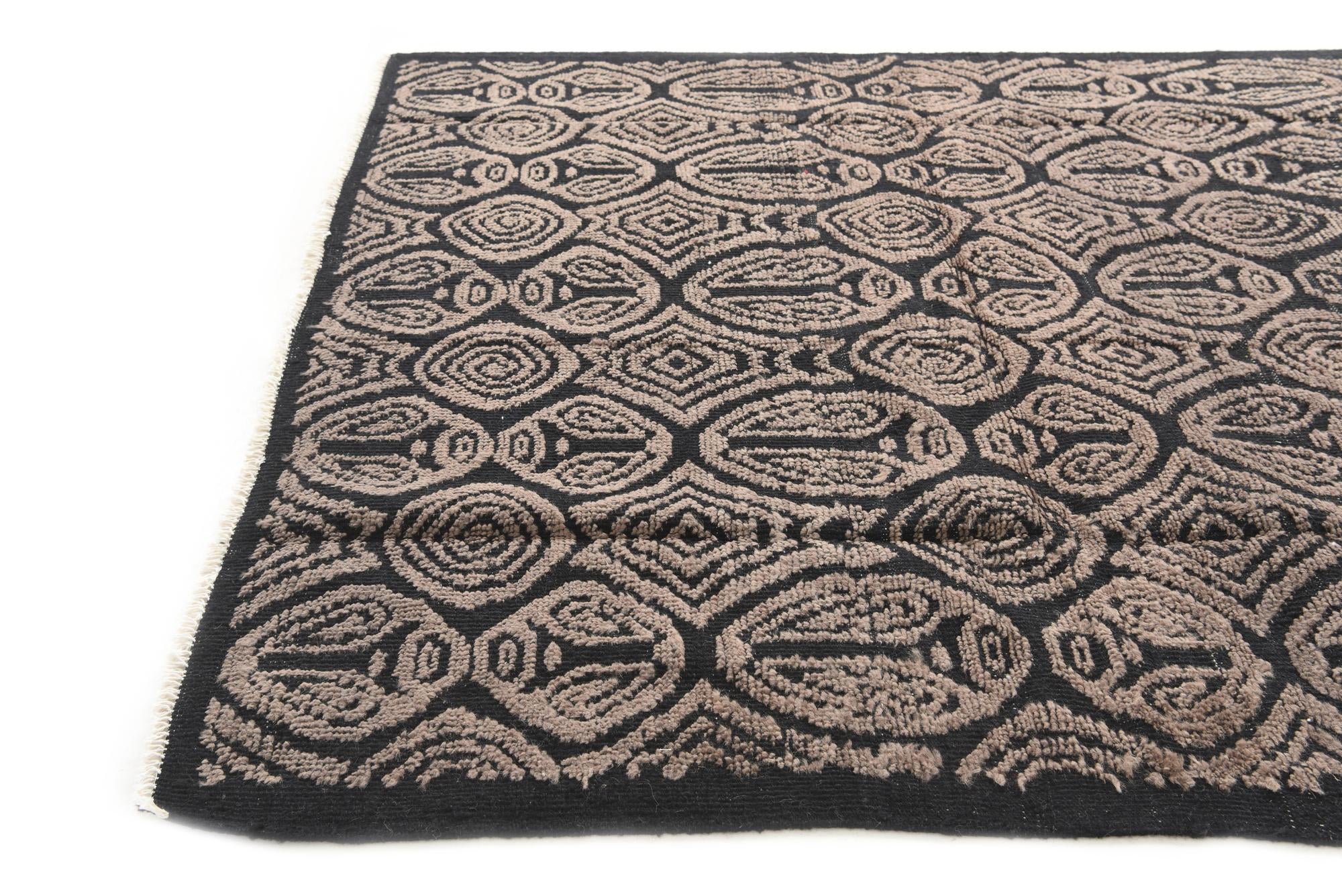 6' 3 x 9' 9 Hand Knotted Darya Wool Rug