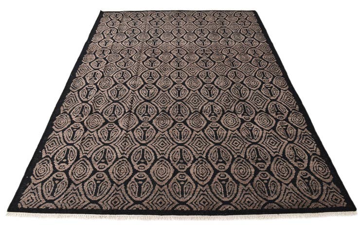 Detail image of 9' 4 x 12' 7 Hand Knotted Darya Wool Rug