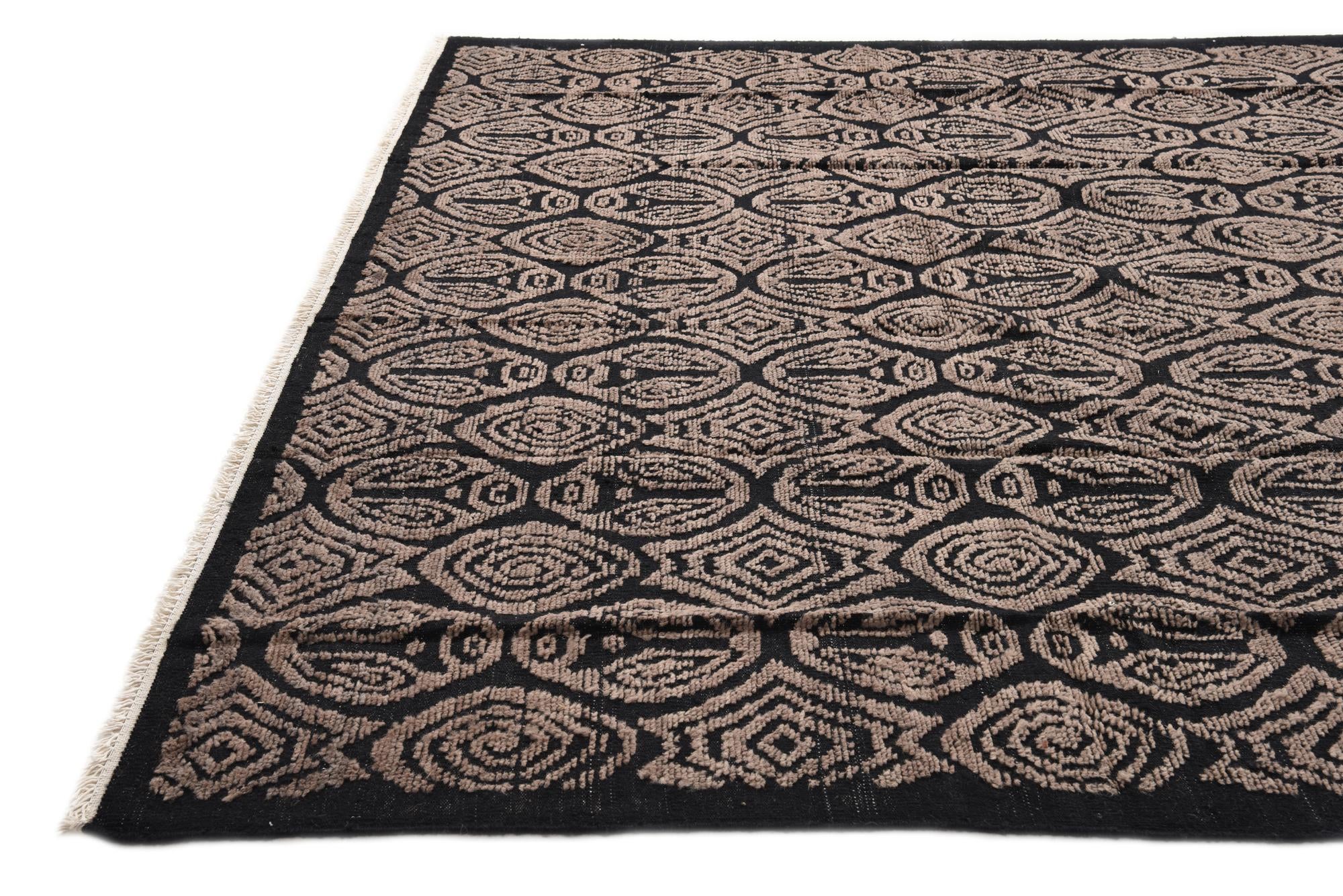 9' 4 x 12' 7 Hand Knotted Darya Wool Rug