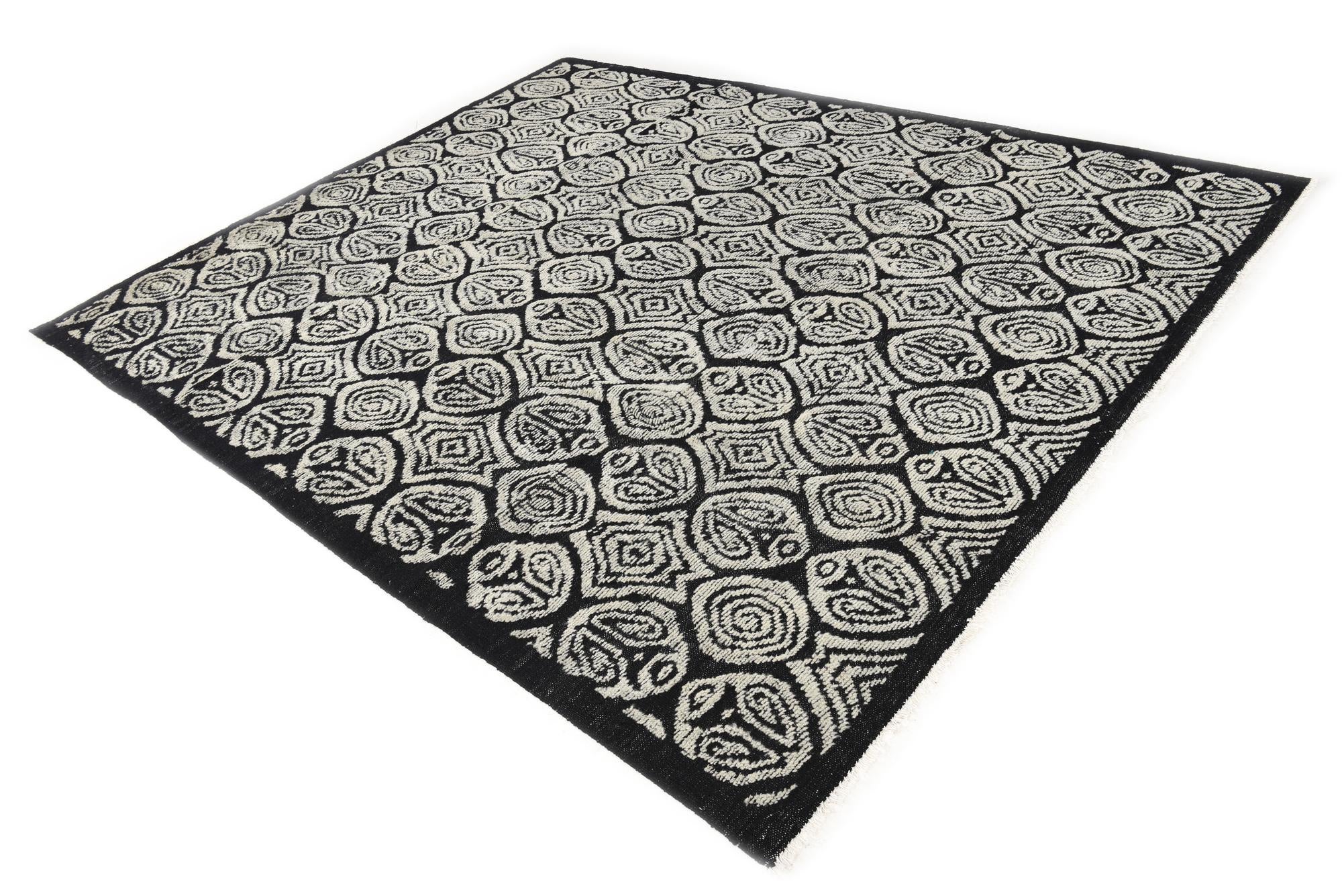 8' 5 x 9' 5 Hand Knotted Darya Wool Rug