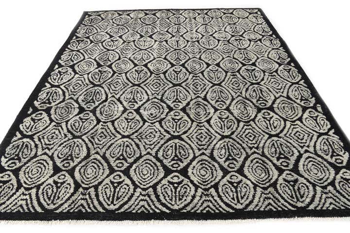 8' 5 x 9' 5 Hand Knotted Darya Wool Rug