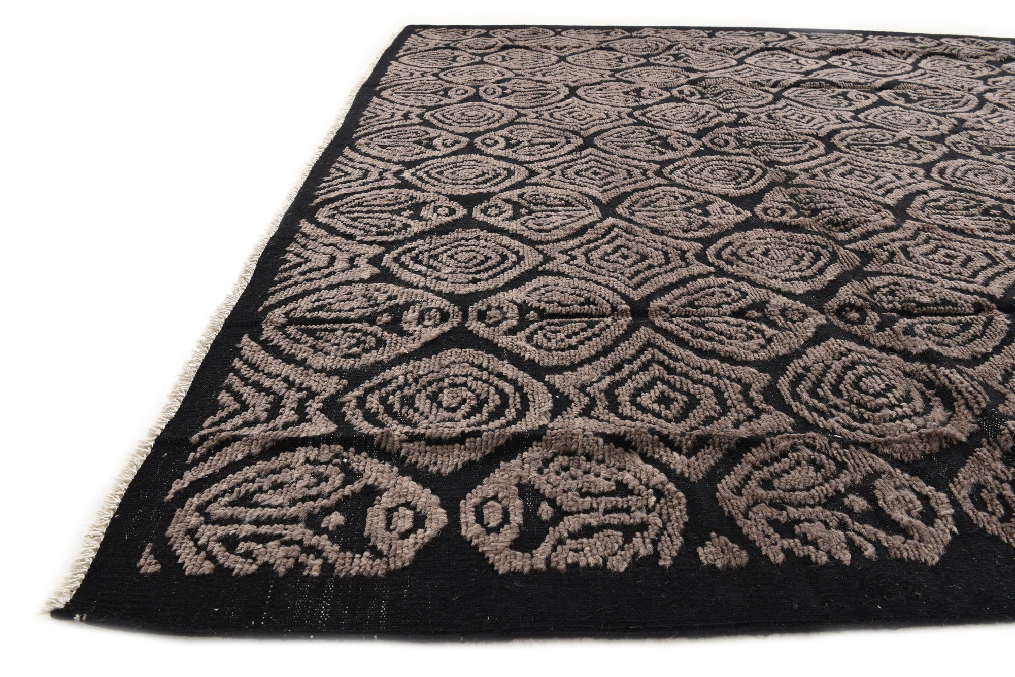 8' x 10' Hand Knotted Darya Wool Rug