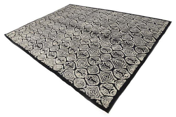 Detail image of 9' 1 x 12' 4 Hand Knotted Darya Wool Rug
