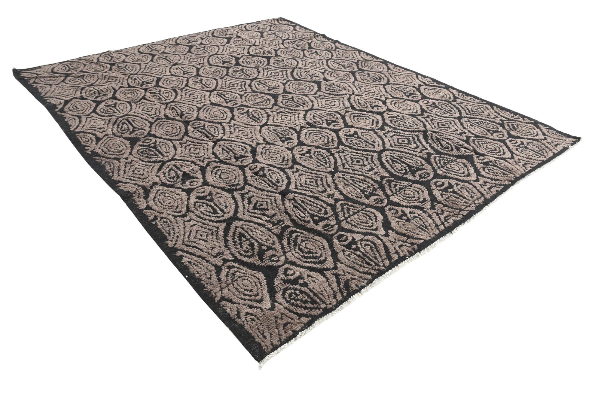 8' x 10' Hand Knotted Darya Wool Rug