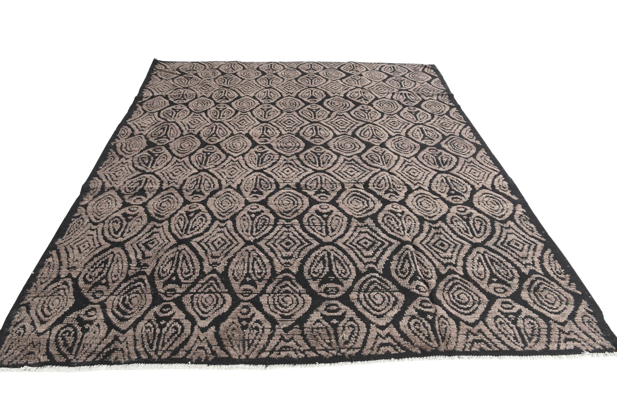 8' x 10' Hand Knotted Darya Wool Rug
