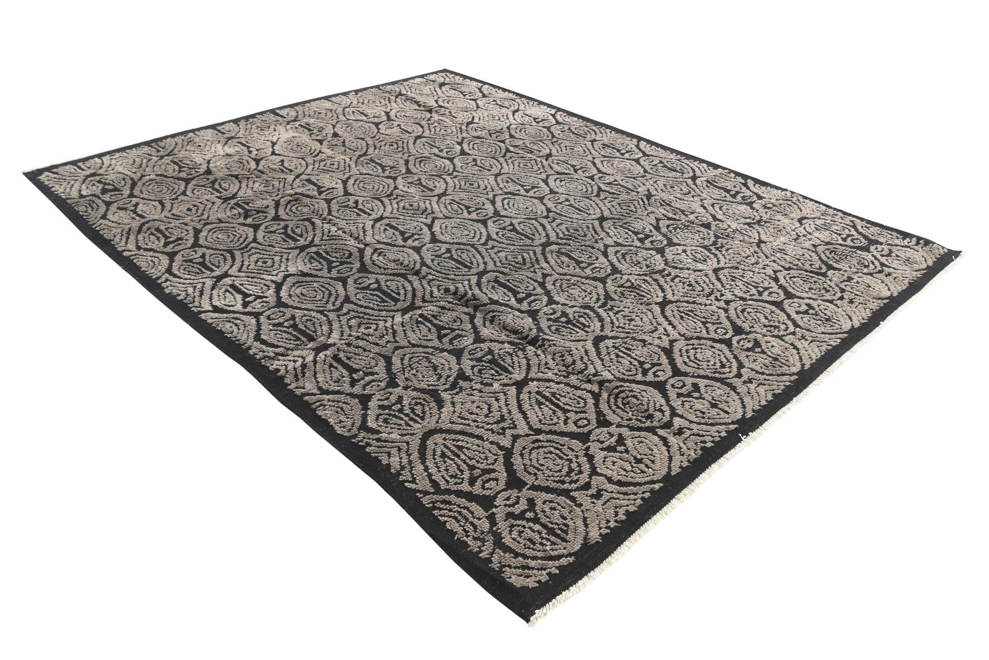 8' 1 x 10' 2 Hand Knotted Darya Wool Rug