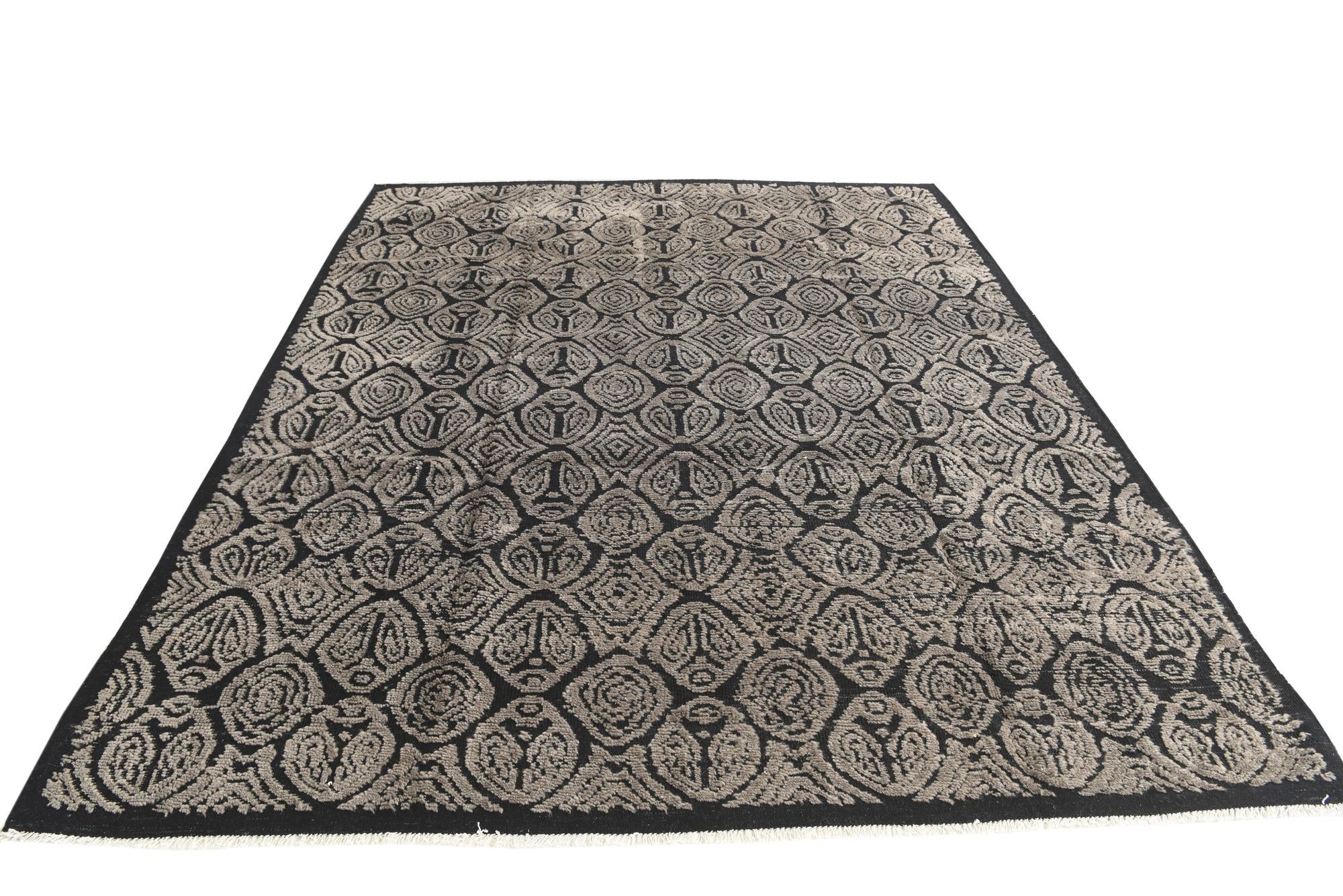 8' 1 x 10' 2 Hand Knotted Darya Wool Rug