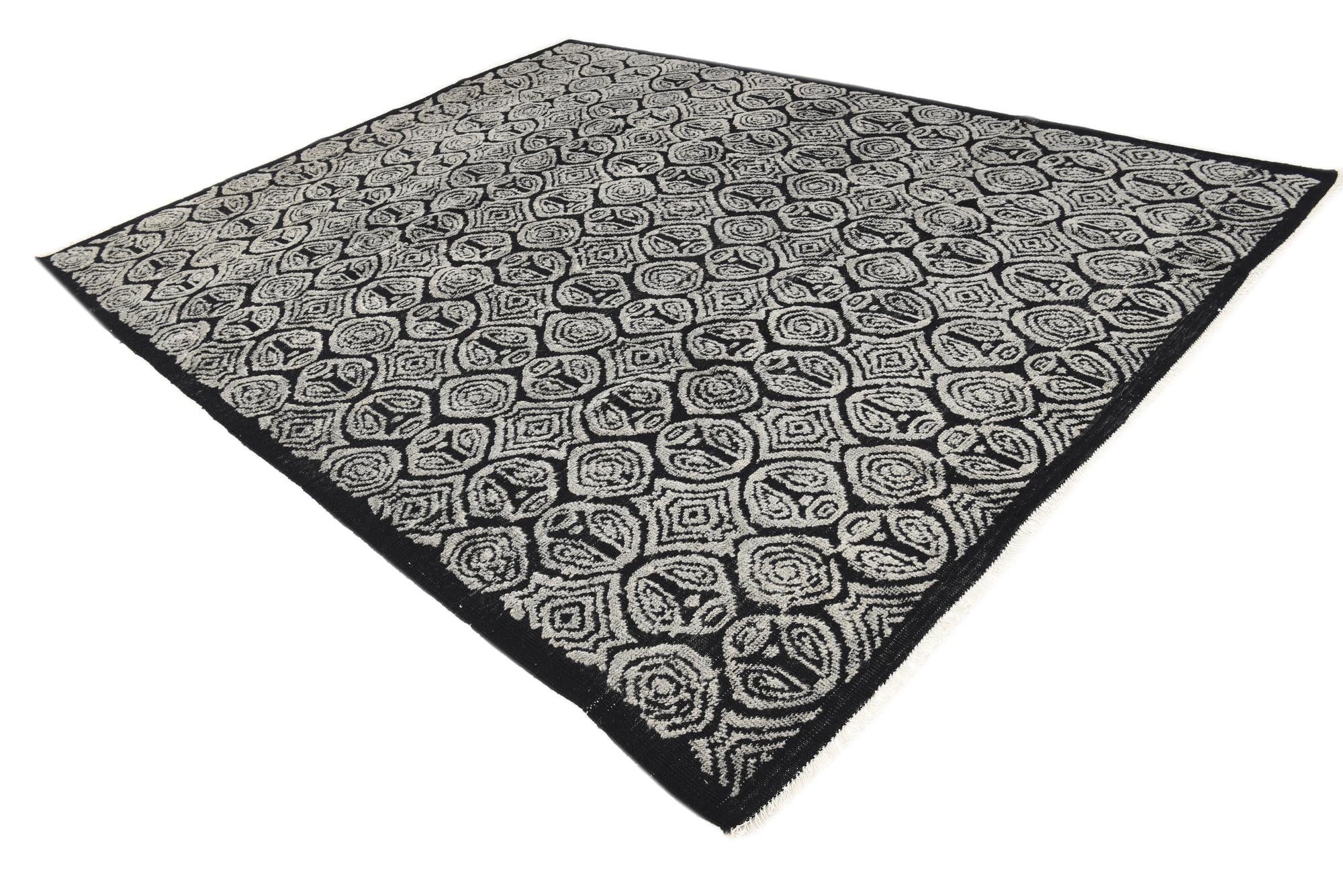 9' 4 x 12' 2 Hand Knotted Darya Wool Rug