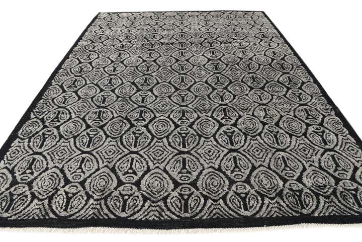 9' 4 x 12' 2 Hand Knotted Darya Wool Rug