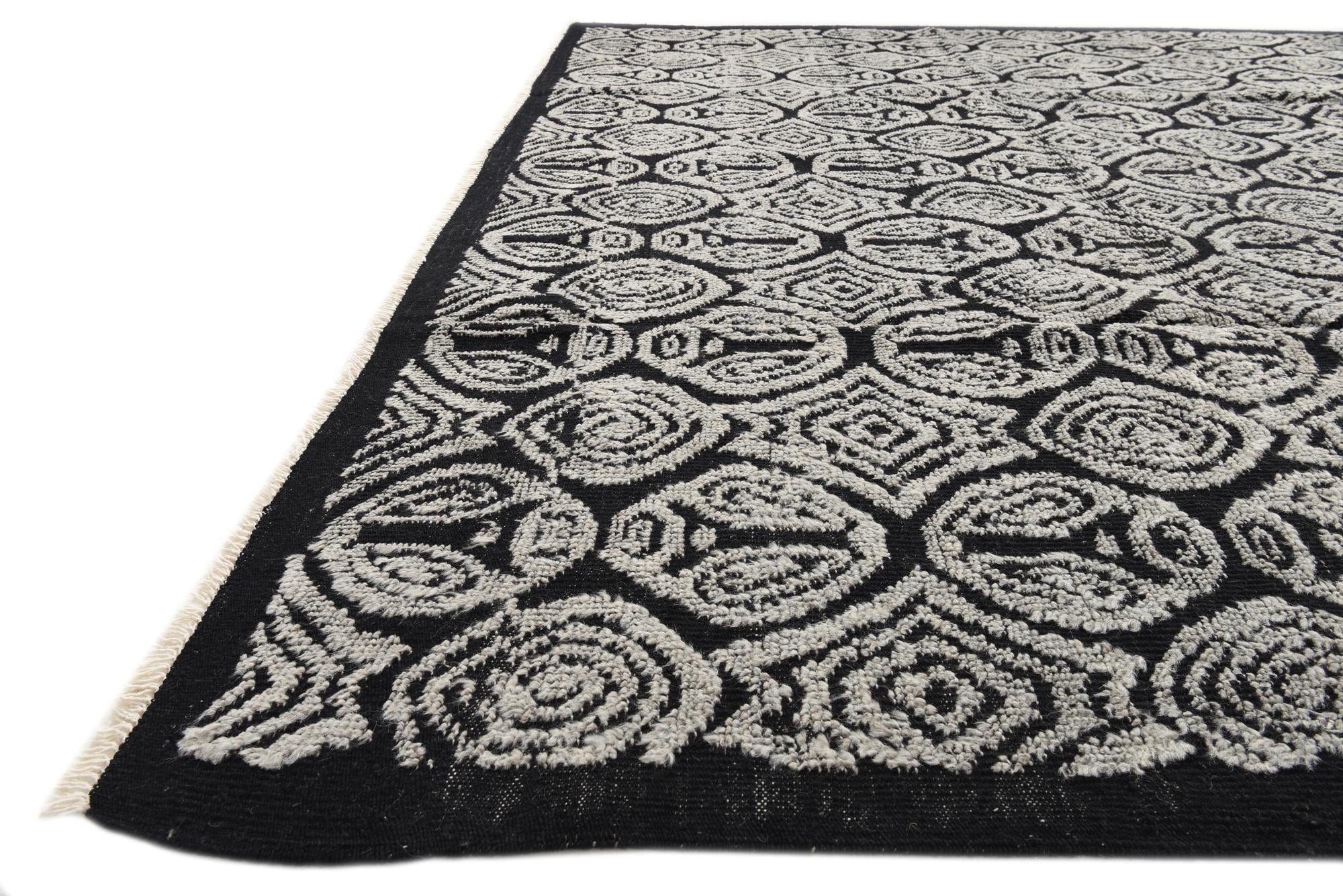 9' 4 x 12' 2 Hand Knotted Darya Wool Rug