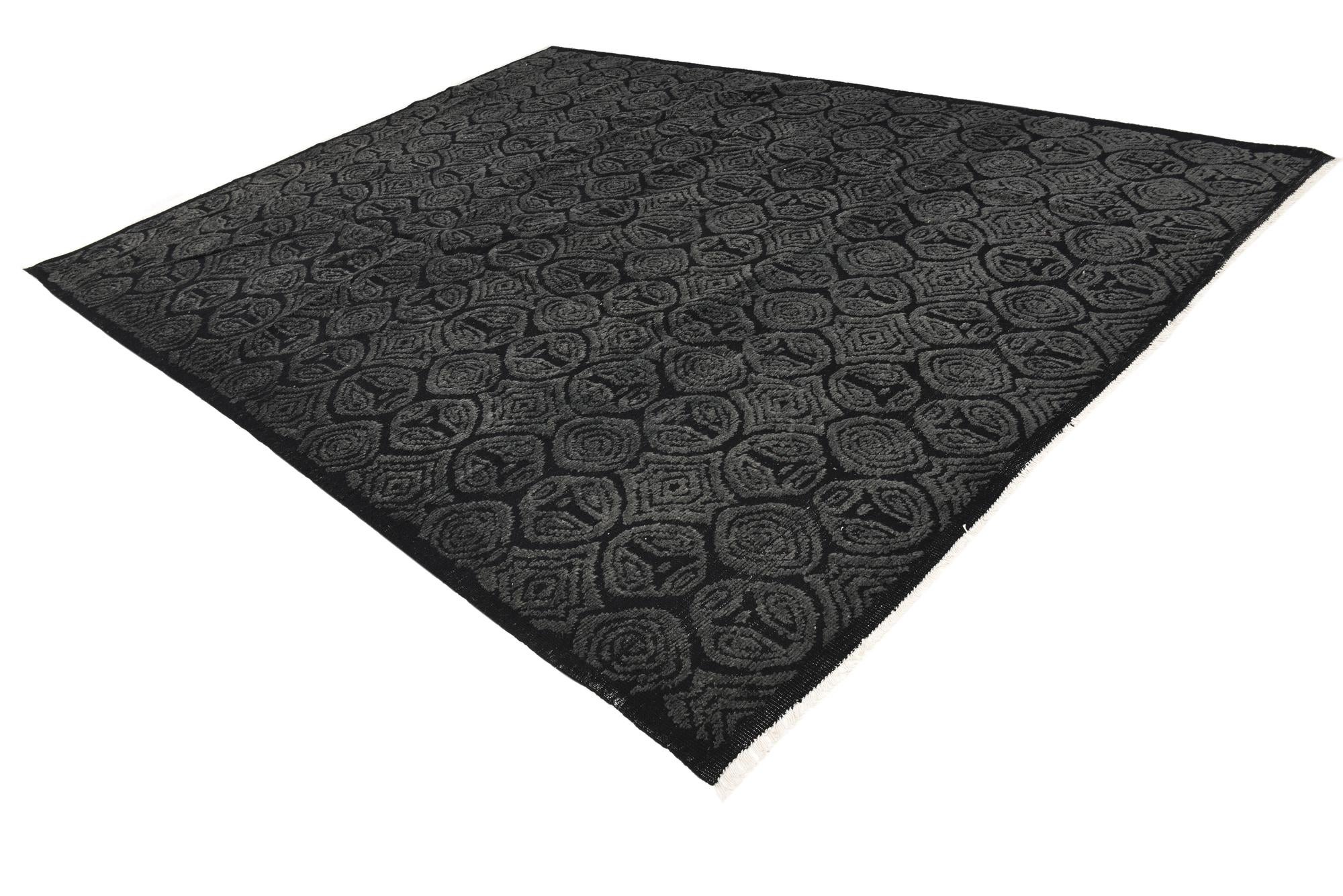 9' 7 x 12' 10 Hand Knotted Darya Wool Rug