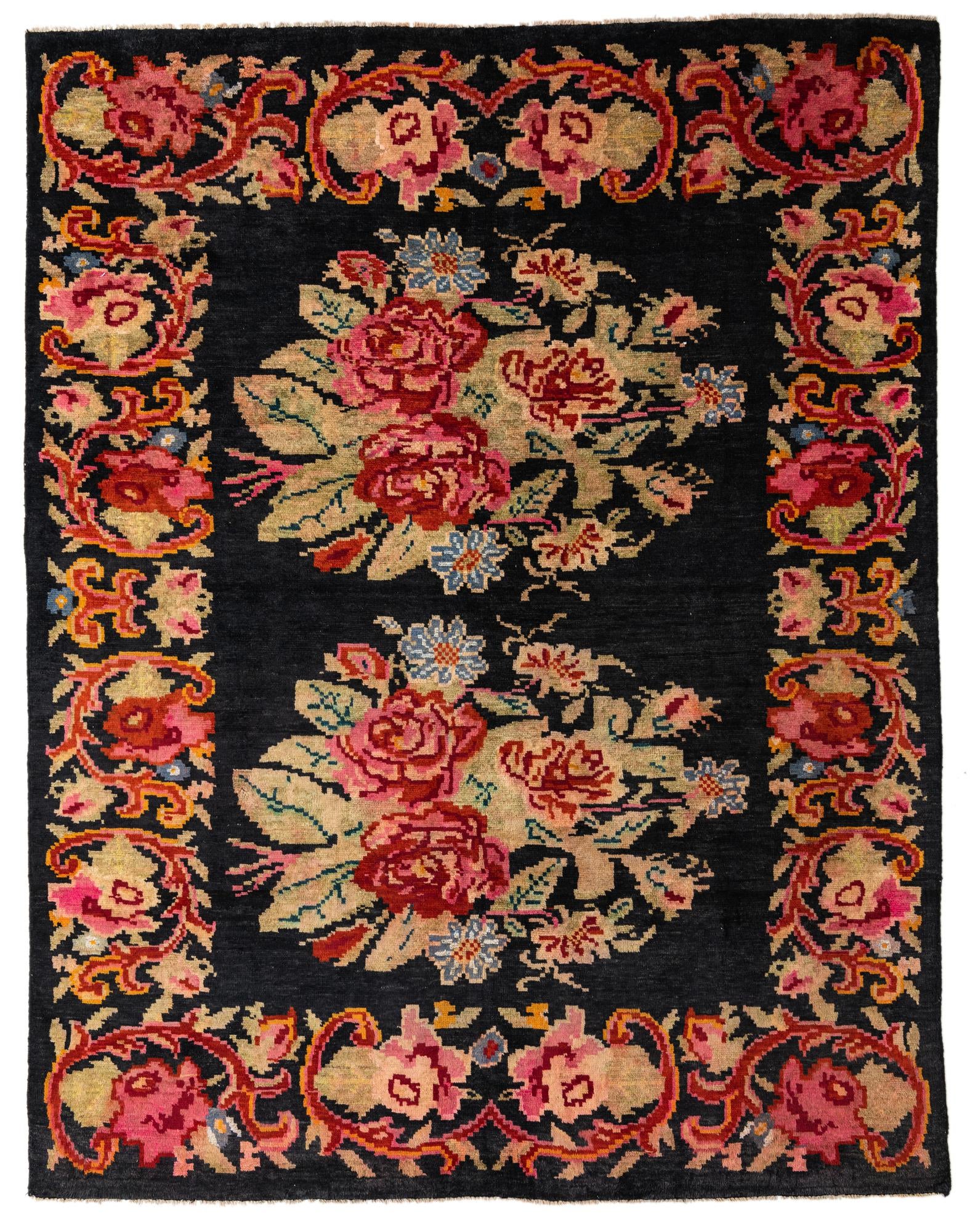 8' x 10' 3 Hand Knotted Darya Rug