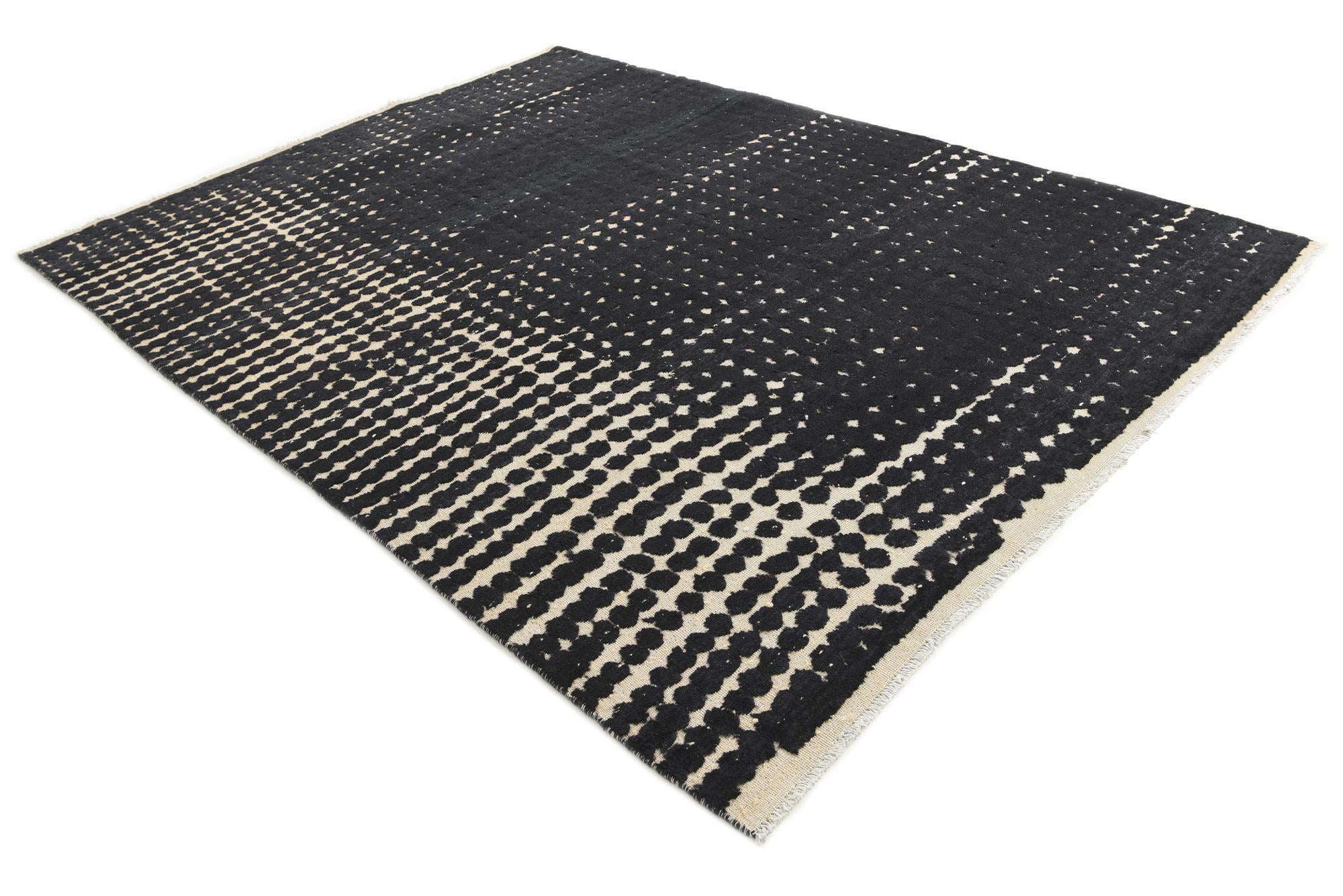 8' x 10' 6 Hand Knotted Darya Wool Rug