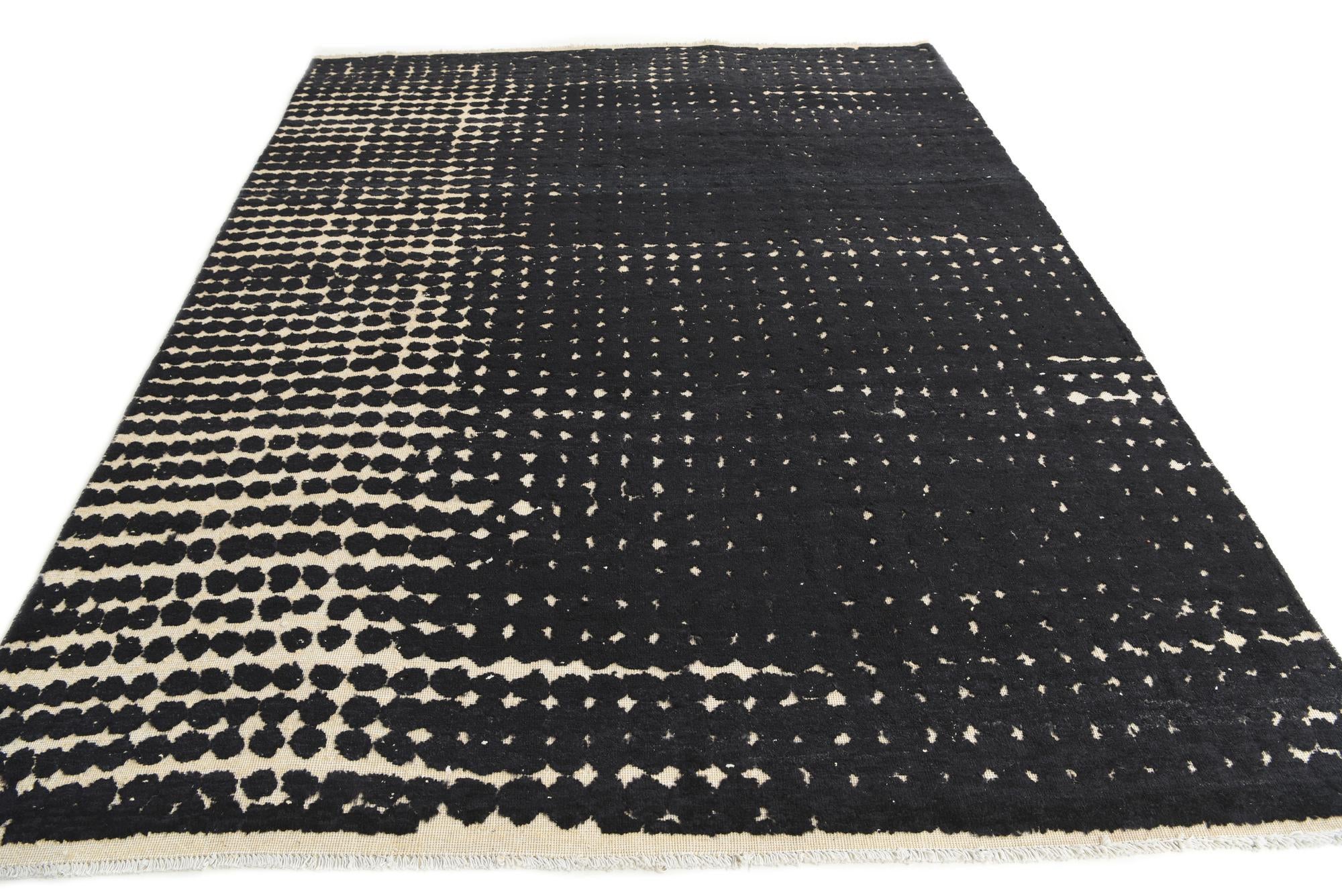 8' x 10' 6 Hand Knotted Darya Wool Rug