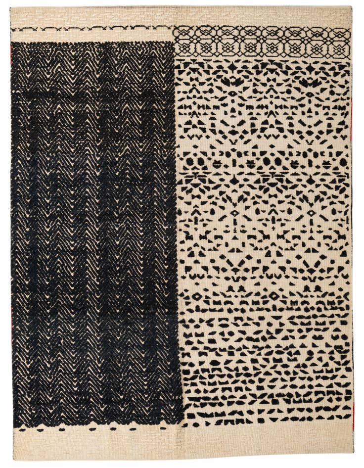 Detail image of 7' 5 x 10' 2 Hand Knotted Darya Wool Rug
