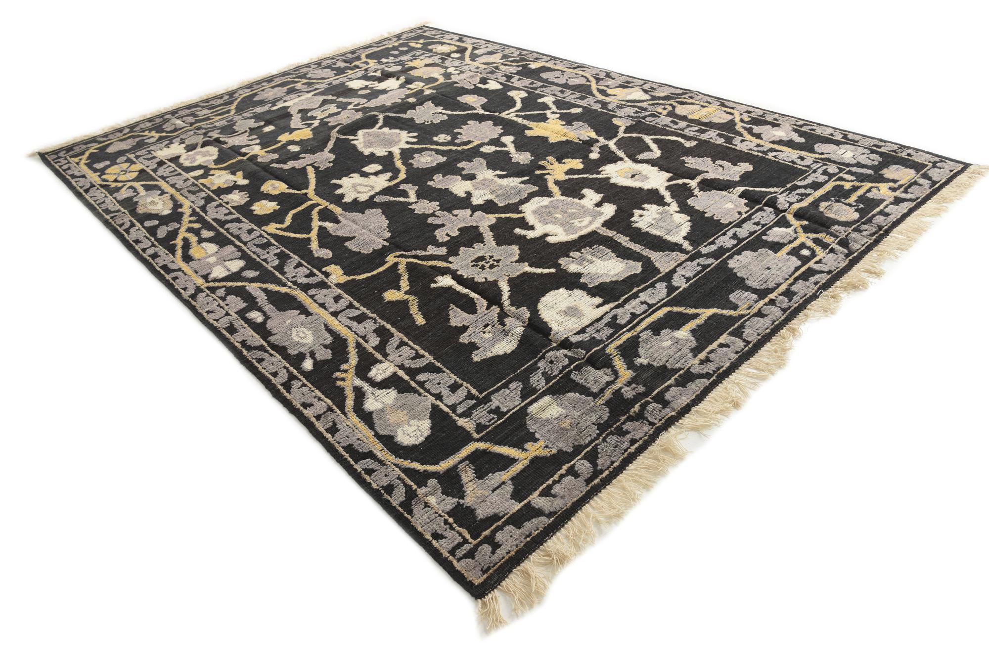 9' x 12' 2 Hand Knotted Darya Wool Rug
