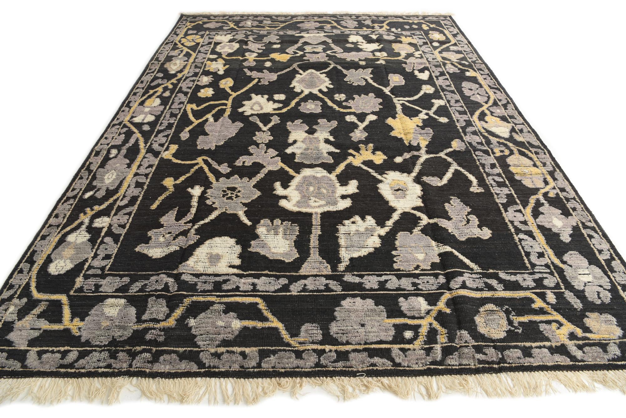 9' x 12' 2 Hand Knotted Darya Wool Rug