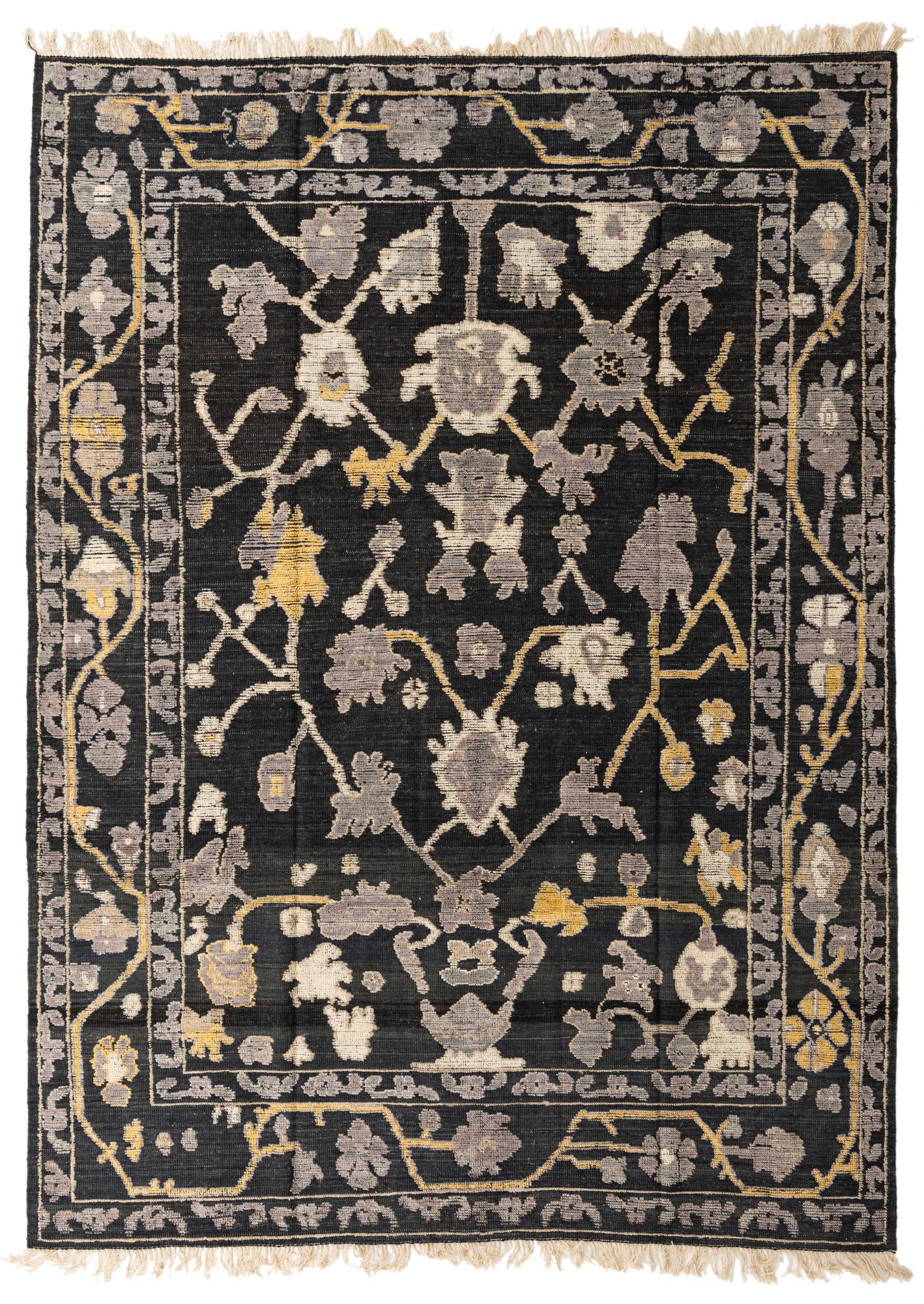 9' x 12' 2 Hand Knotted Darya Wool Rug