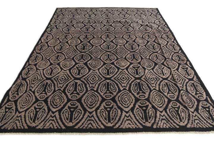 8' x 10' 7 Hand Knotted Darya Wool Rug